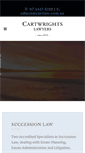 Mobile Screenshot of cartwrightslawyers.com.au