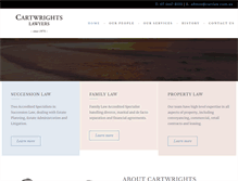 Tablet Screenshot of cartwrightslawyers.com.au